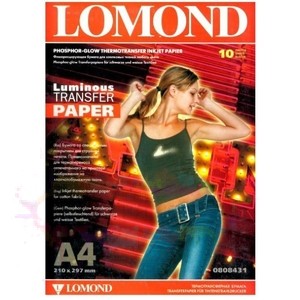 Бумага Lomond для термопереноса изображения флюорисц. А4  1 л для струйного принтера