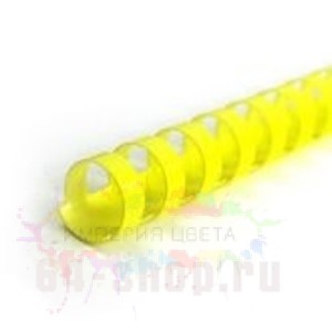 Пружина пластиковая d 18мм желтая (Yu)