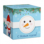 Коробка подарочная для кружки 'Снеговик 2'