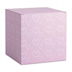 Коробка подарочная для кружки 'Розовое сердце'